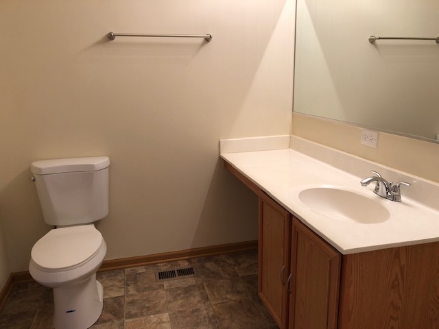 420 Kelly Court Romeoville, IL 60446 - Photo 25 of 30 a bathroom with a sink a toilet and a mirror