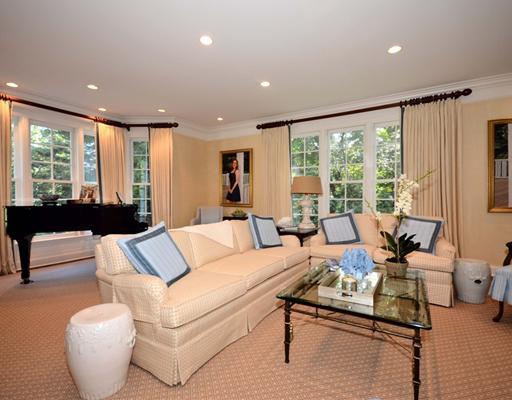 130 Long Neck Point Road Darien, CT 06820 - Photo 3 of 20 a living room with furniture and large windows