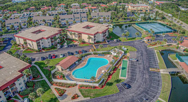 a view of a park with welcome board