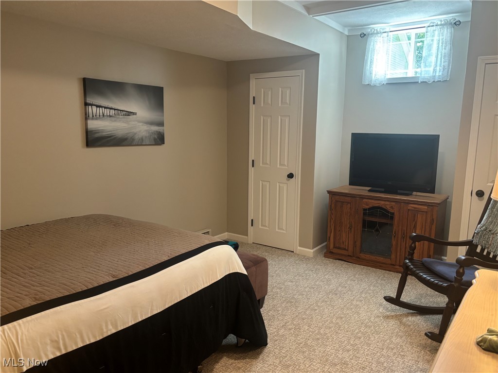 5232 Emerson Road Madison, OH 44057 - Photo 28 of 48 Bedroom with light colored carpet and baseboards