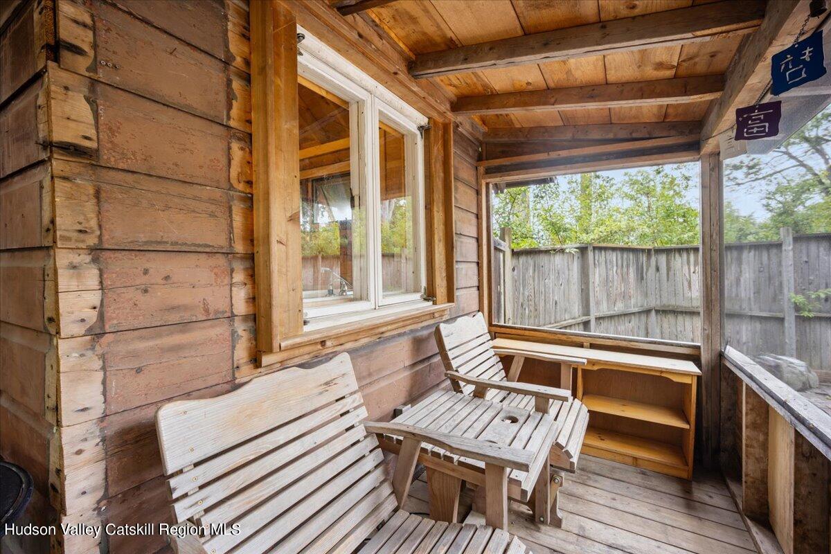 32 West Hurley Road, Unit ROUTE 375 Woodstock, NY 12498 - Photo 27 of 36 a view of sitting area with furniture and wooden floor