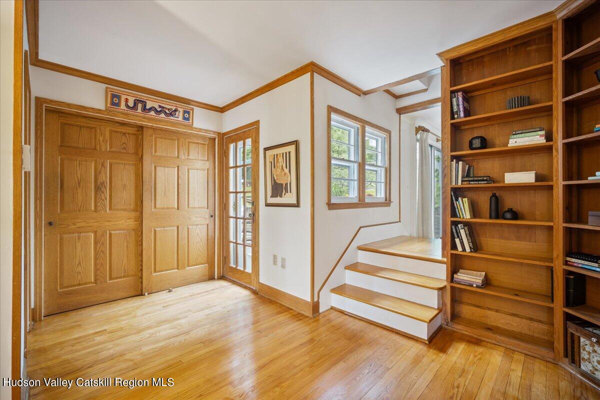 32 West Hurley Road, Unit ROUTE 375 Woodstock, NY 12498 - Photo 8 of 36 a view of an entryway with wooden floor and door