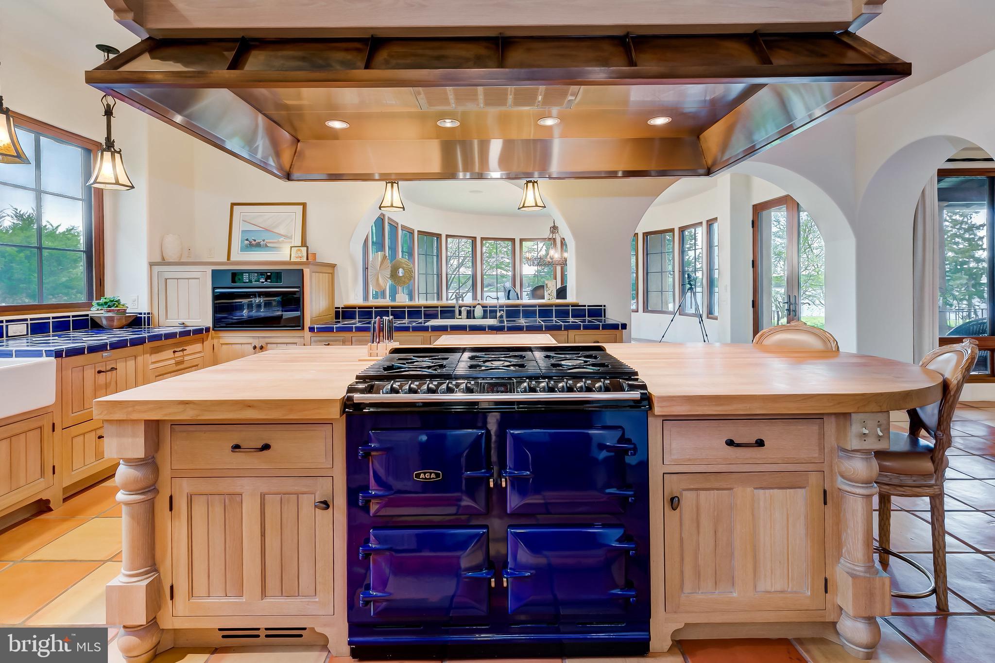 833 Londontown Road Edgewater, MD 21037 - Photo 19 of 100 AGA 39" Cast Iron 6 Burner Stove in Cobalt Blue
