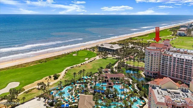 a view of an ocean from a balcony