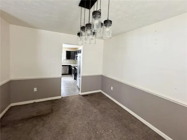 a view of a room with a empty space