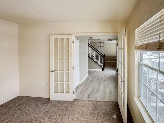 an entryway with livingroom