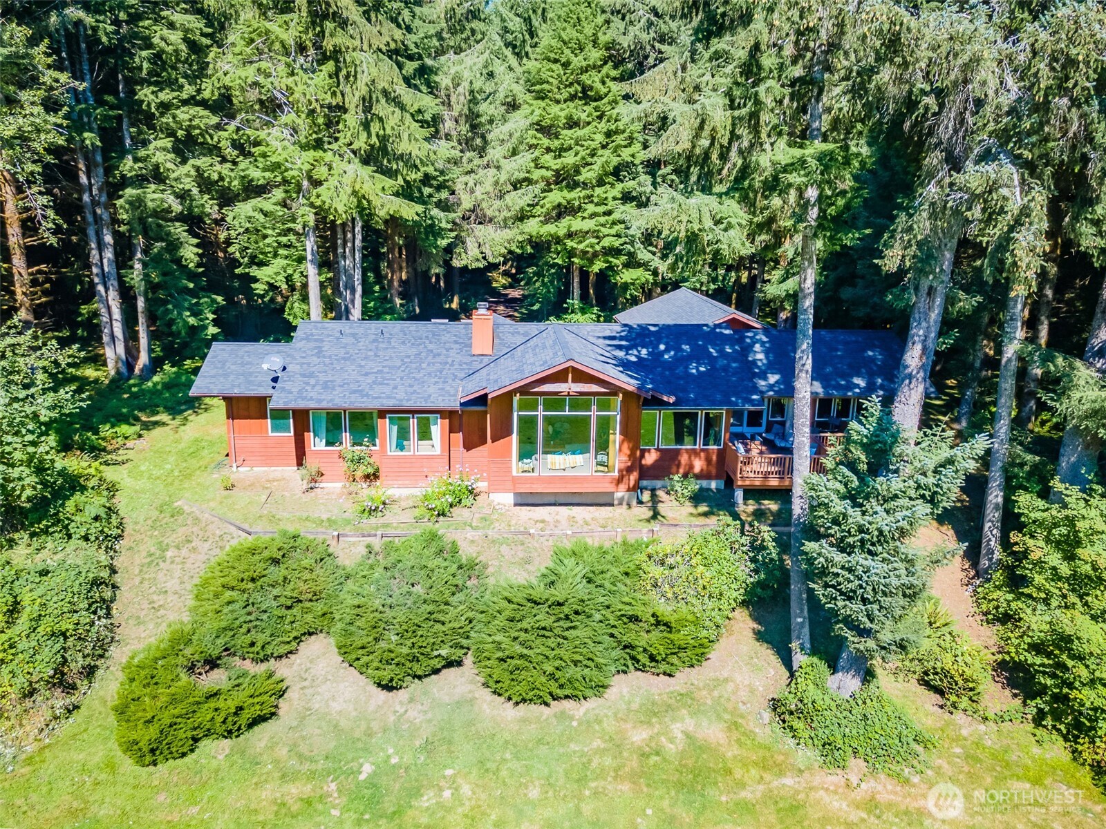 173 Pleasant Meadows Lane Beaver, WA 98305 - Photo 28 of 40 an aerial view of a house