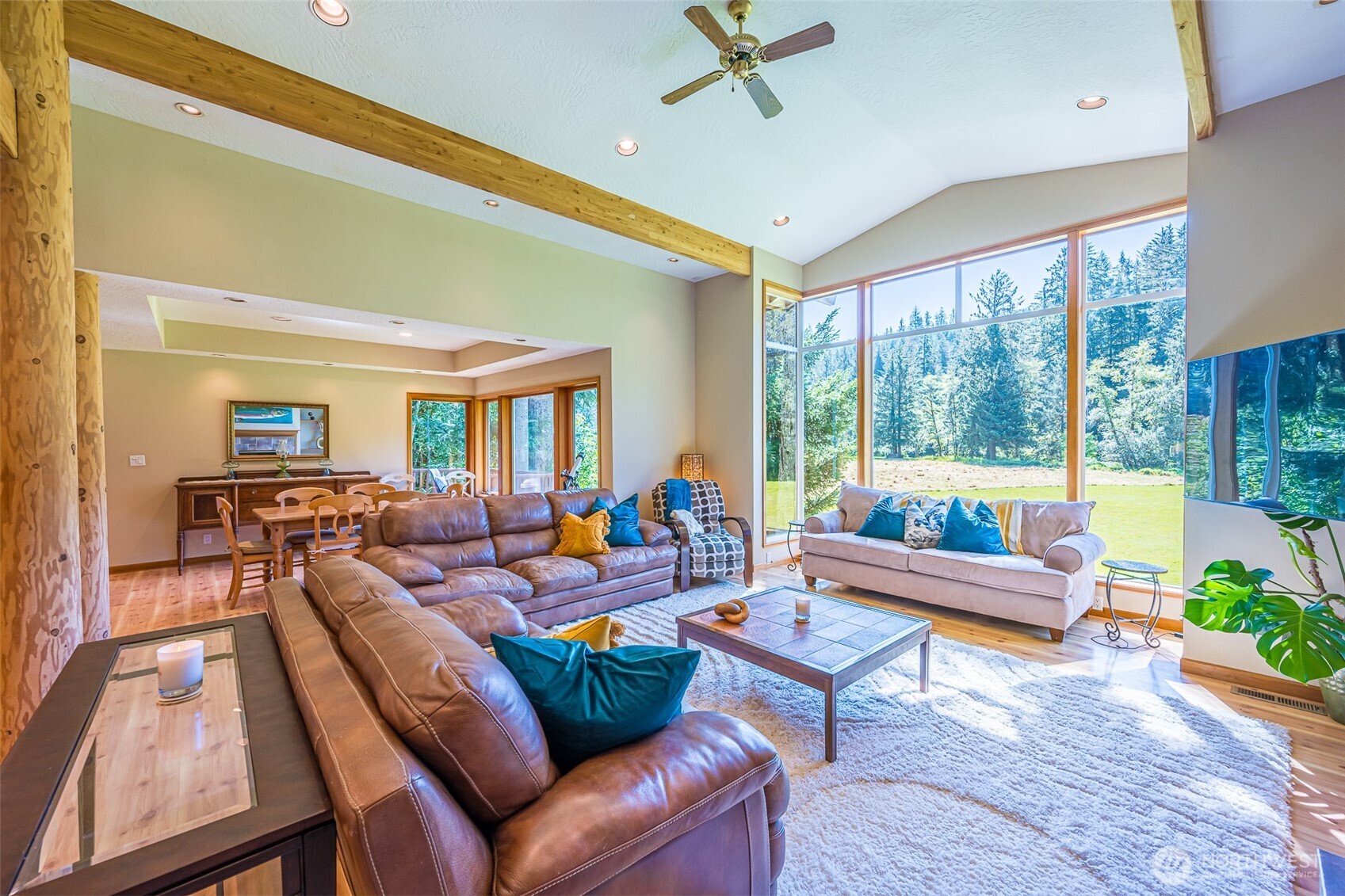 173 Pleasant Meadows Lane Beaver, WA 98305 - Photo 8 of 40 a living room with furniture and a large window