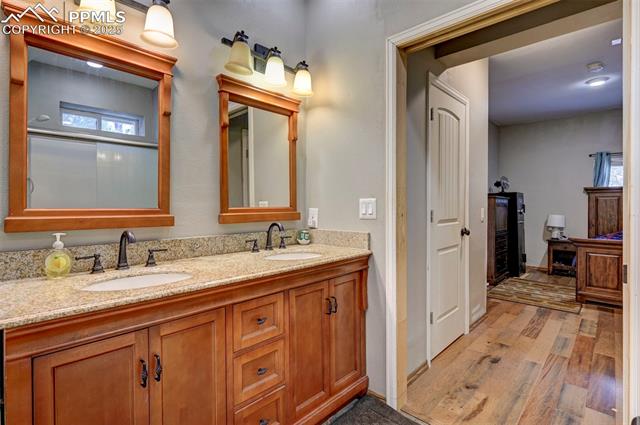 18085 Table Rock Road Colorado Springs, CO 80908 - Photo 43 of 46 Apartment Bathroom with double sinks.