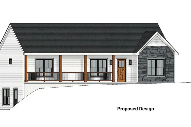 a view of a house with a patio