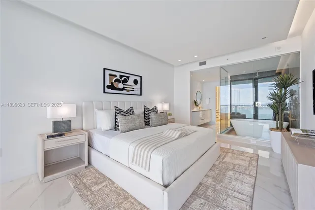 a view of an ocean beach