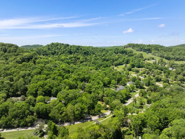 a view of a field with plants and sky view