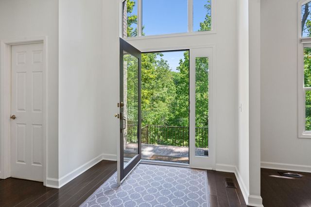 a view of a garden from window