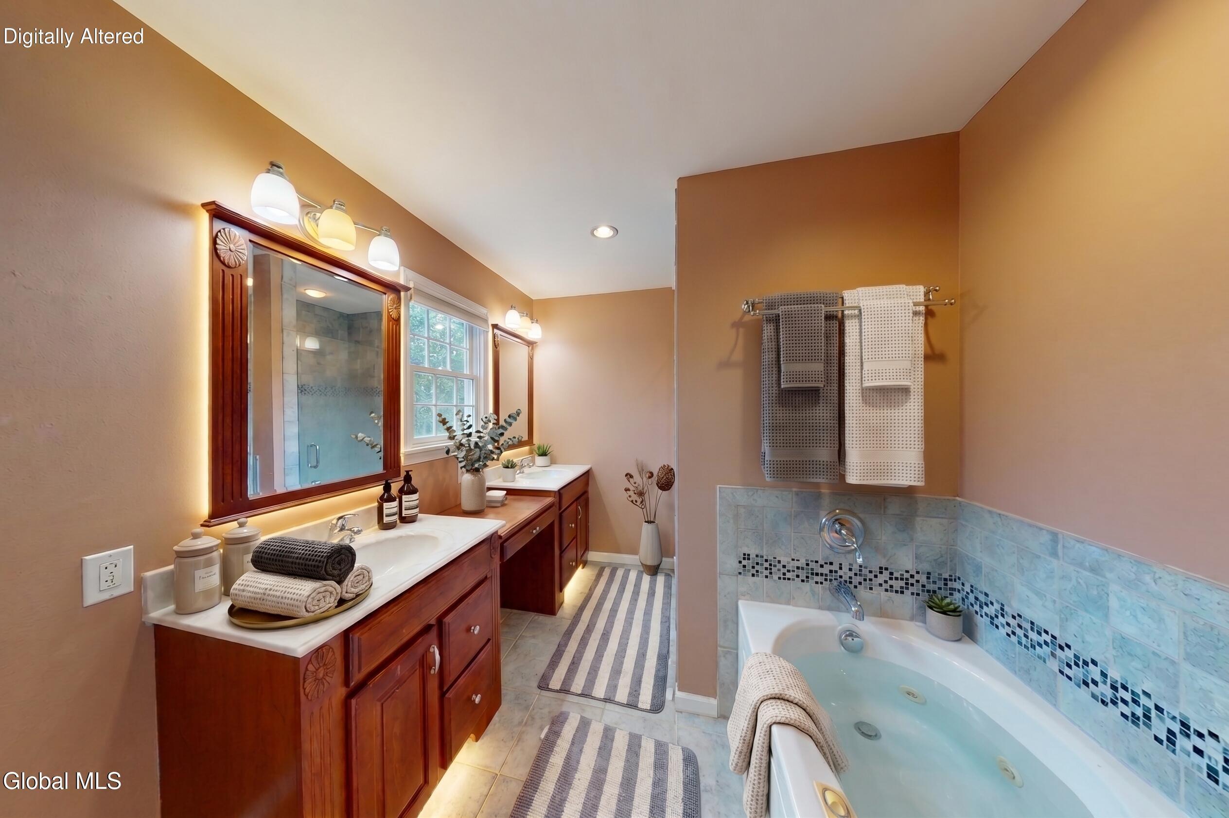 241 Van Aernem Road Malta, NY 12020 - Photo 26 of 39 Primary bathroom staged