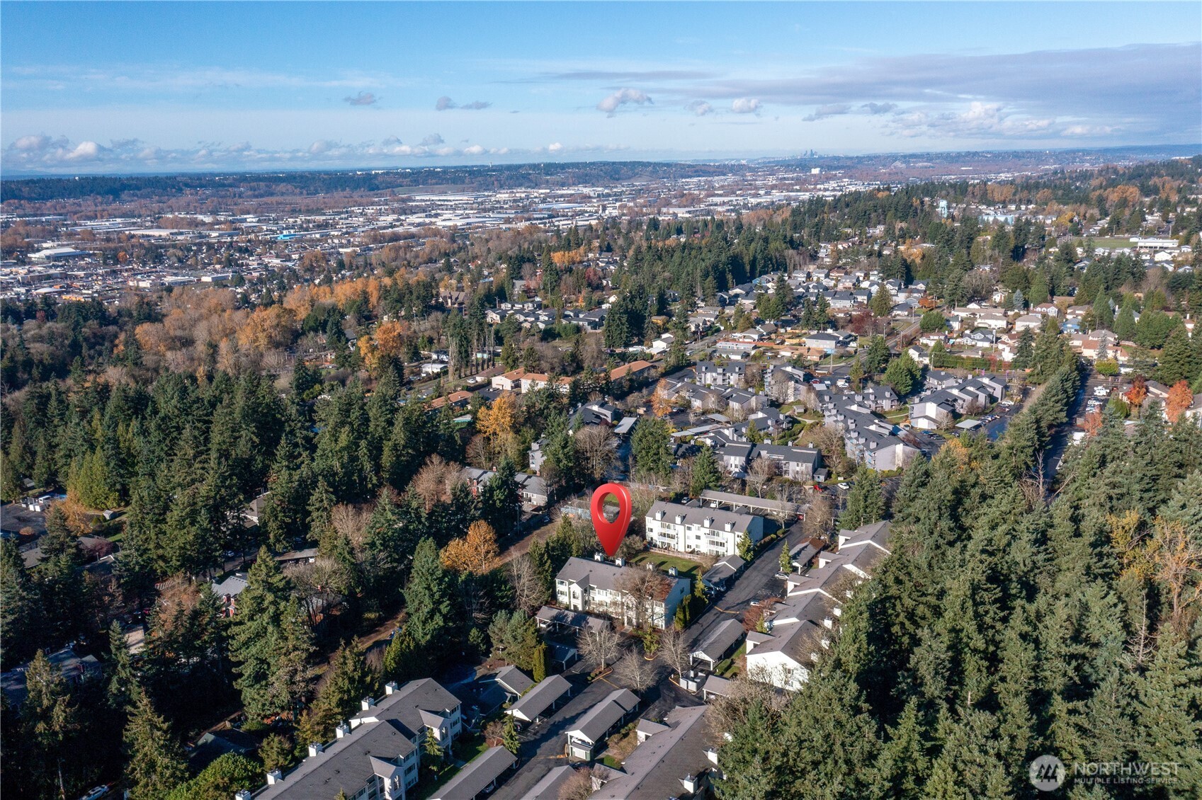 25035 98th Place South, Unit D102 Kent, WA 98030 - Photo 24 of 28 an aerial view of multiple house