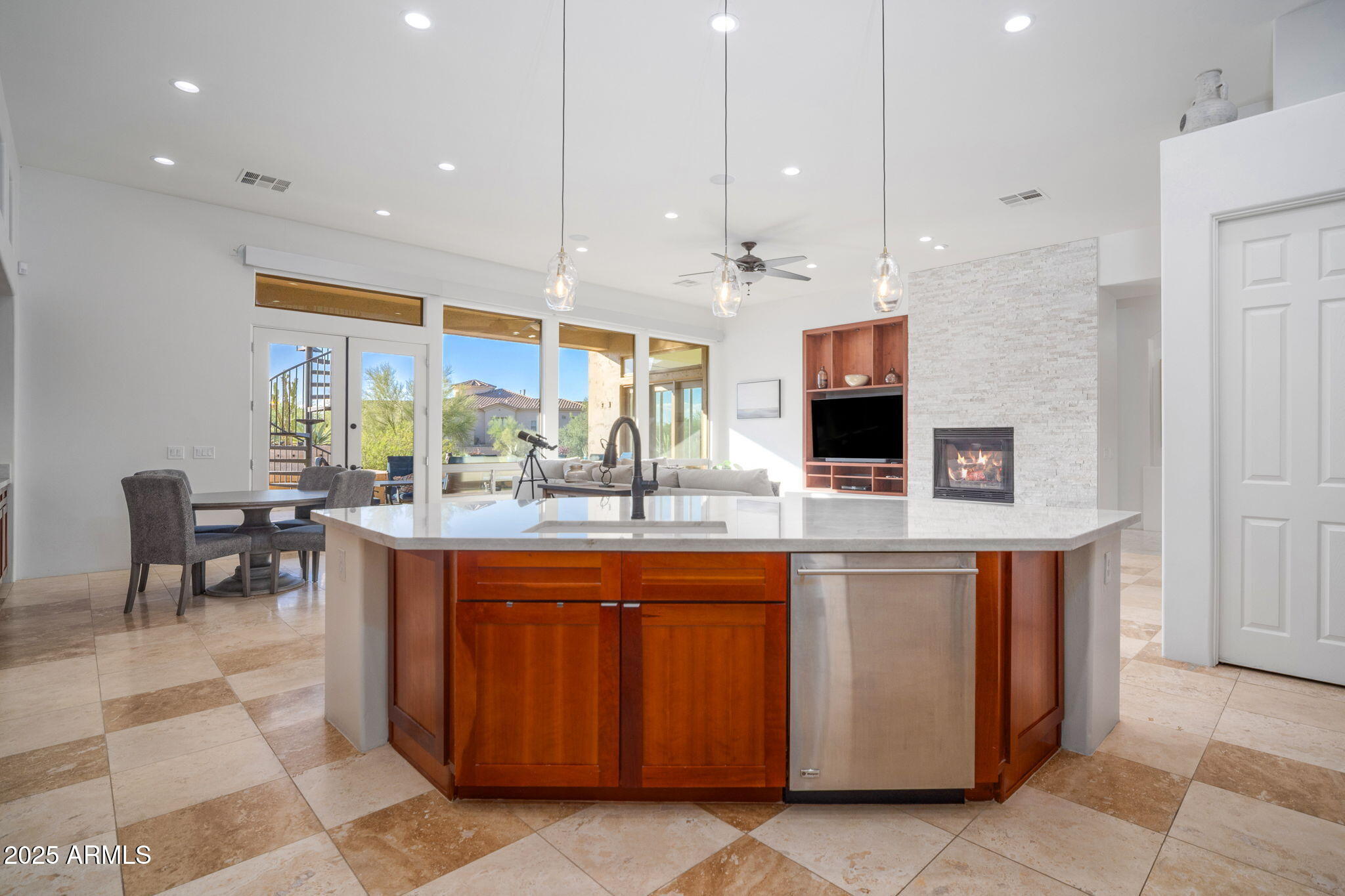 10302 South 16th Avenue Phoenix, AZ 85041 - Photo 21 of 74 a kitchen with stainless steel appliances granite countertop a sink and a refrigerator
