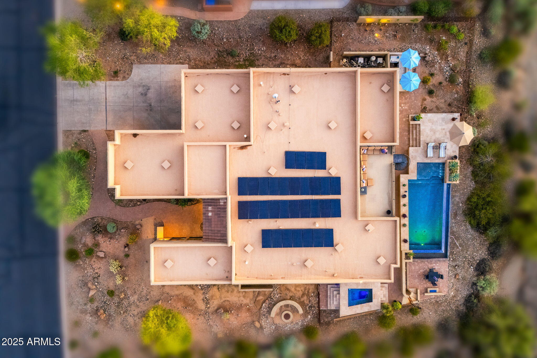 10302 South 16th Avenue Phoenix, AZ 85041 - Photo 72 of 74 an aerial view of residential house with outdoor space and parking