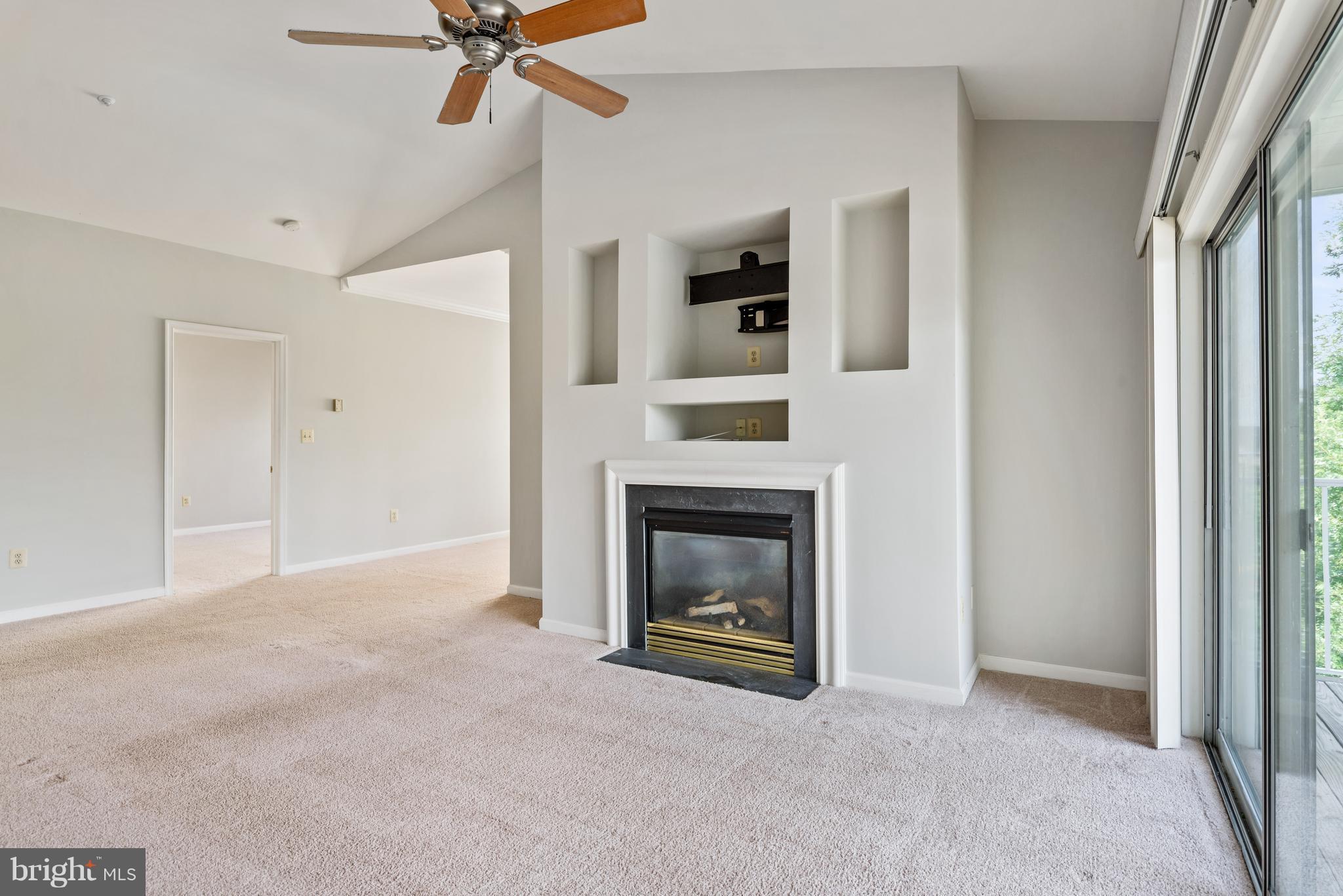 20903 Cedarpost Square, Unit 301 Ashburn, VA 20147 - Photo 6 of 30 Living Room With Gas Fireplace