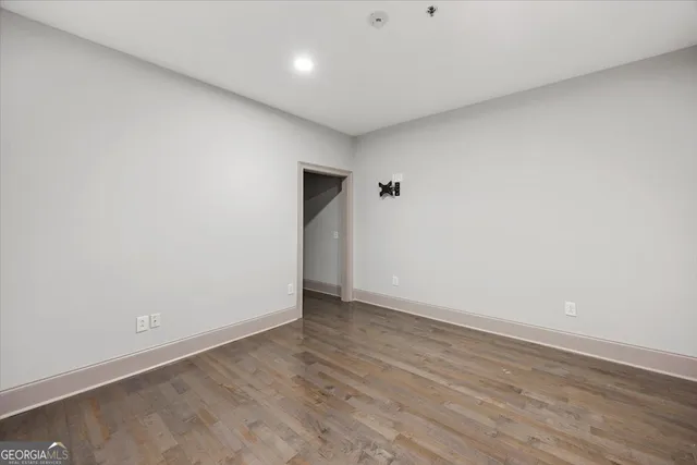 a view of an empty room