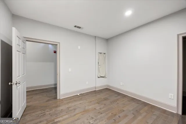 a view of an empty room