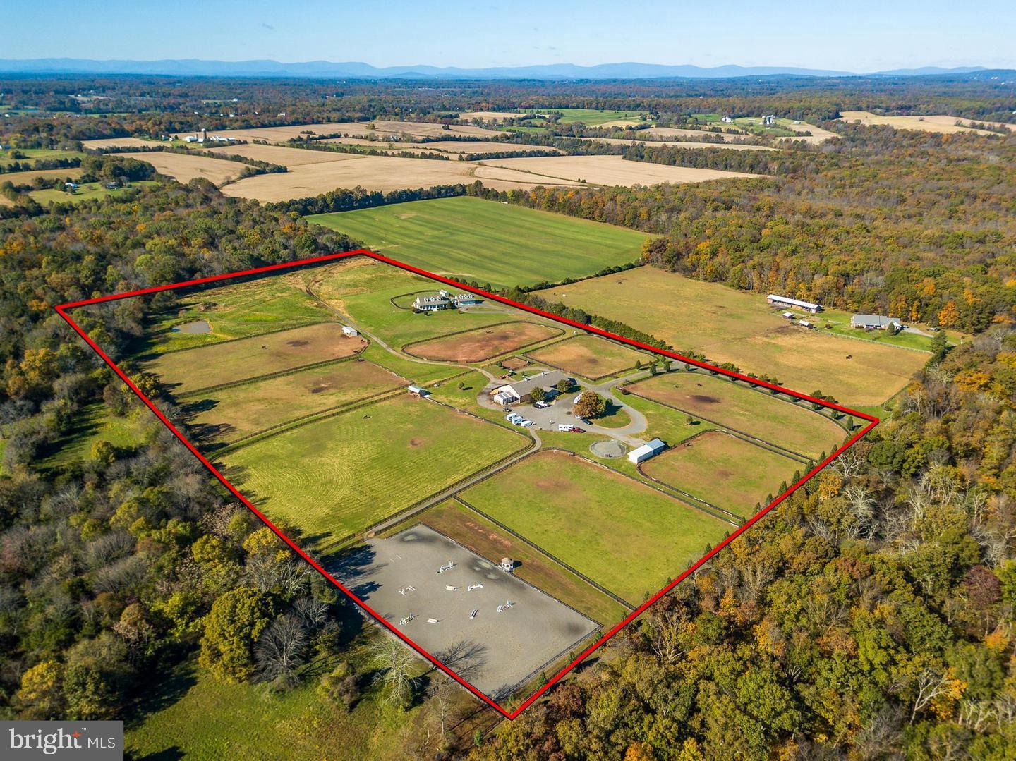 4386 Catlett Road Midland, VA 22728 - Photo 96 of 97 Aerial view of property line--30+ acre!