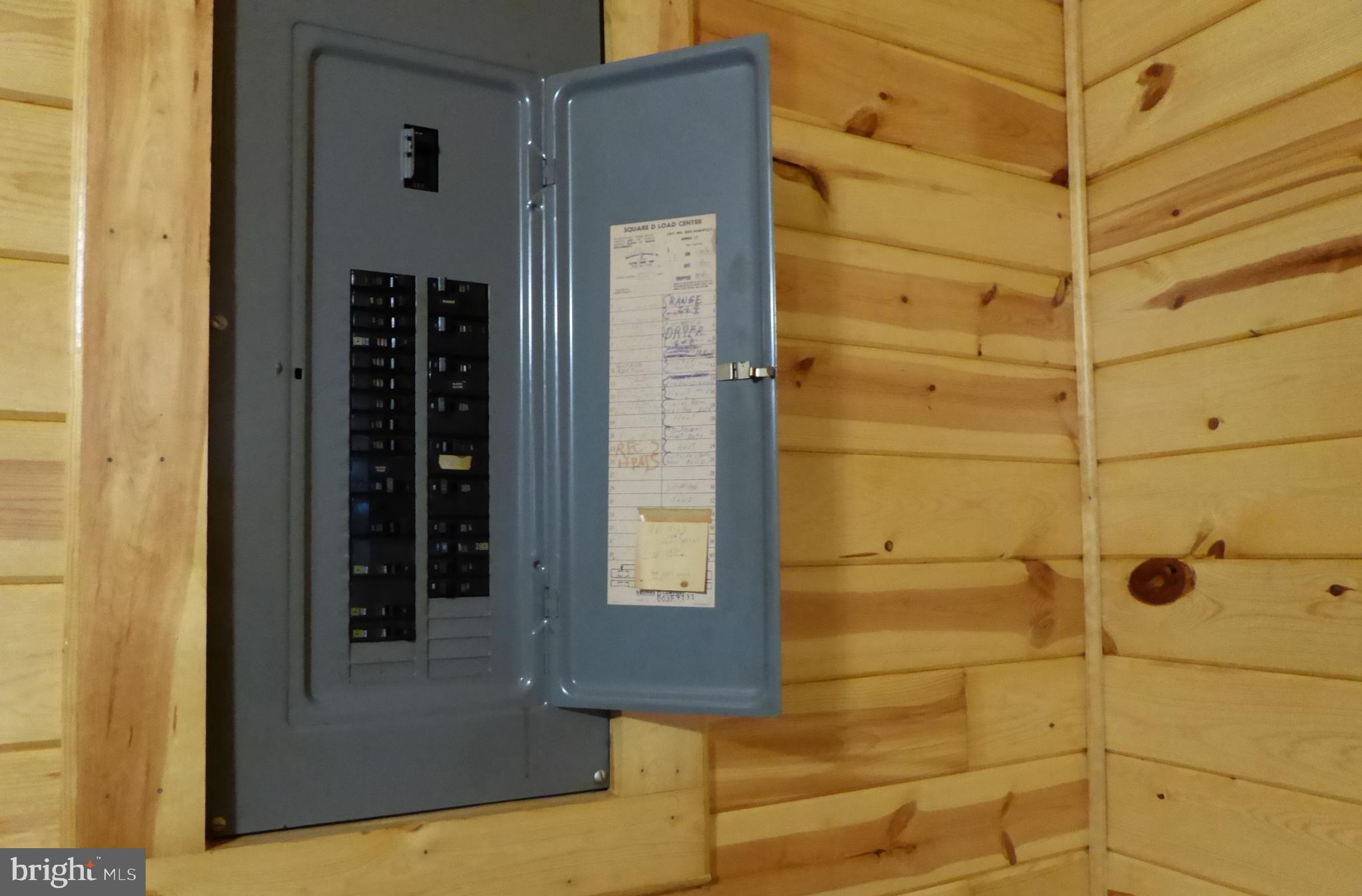 102 Dry Run Road Burlington, WV 26710 - Photo 25 of 85 Modern electrical panel in rustic setting.