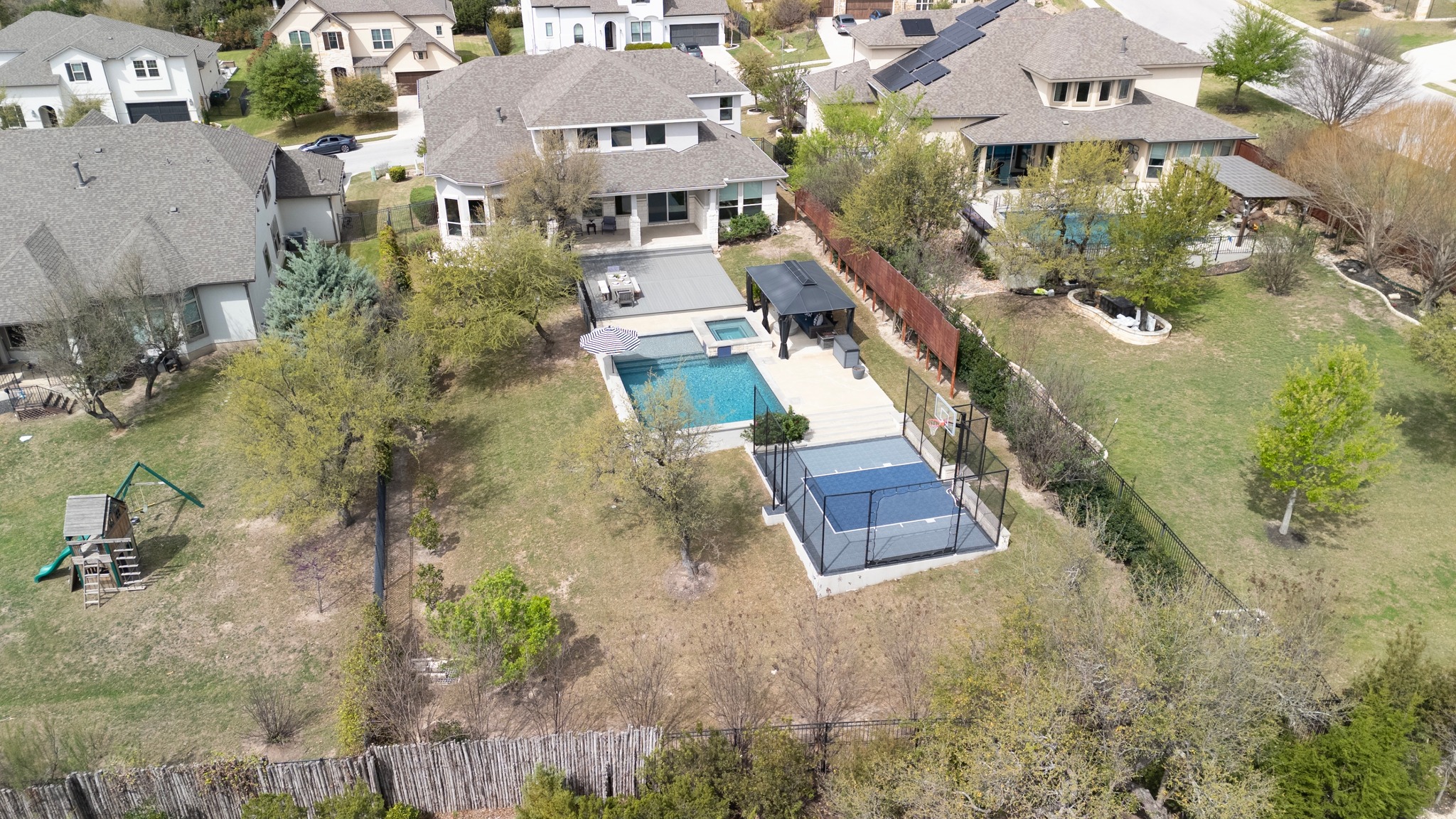 15705 Colinas Cove Bee Cave, TX 78738 - Photo 38 of 40 an aerial view of a house