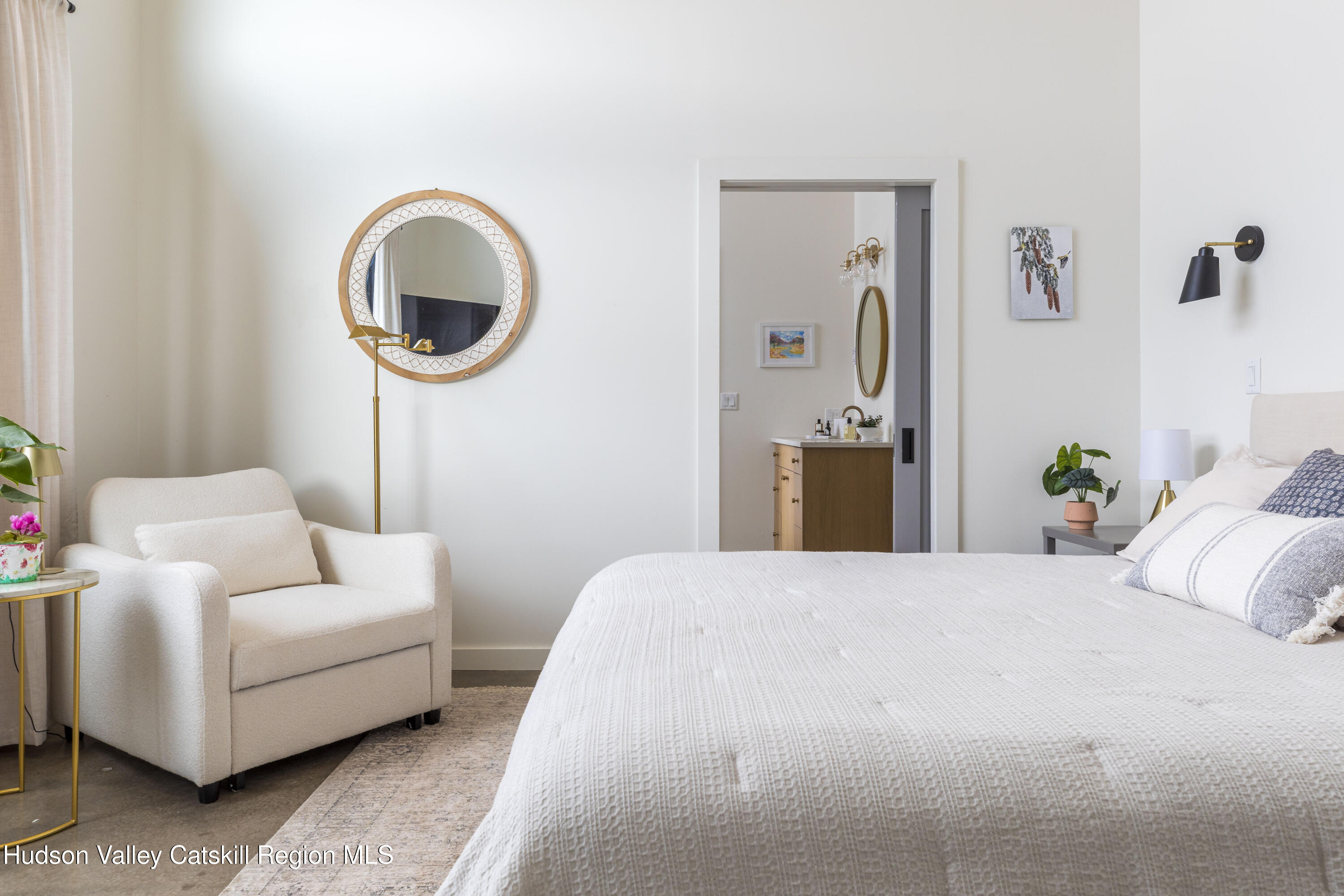 380 Decker Road Stamford, NY 12167 - Photo 4 of 31 a bedroom with a bed and a couch