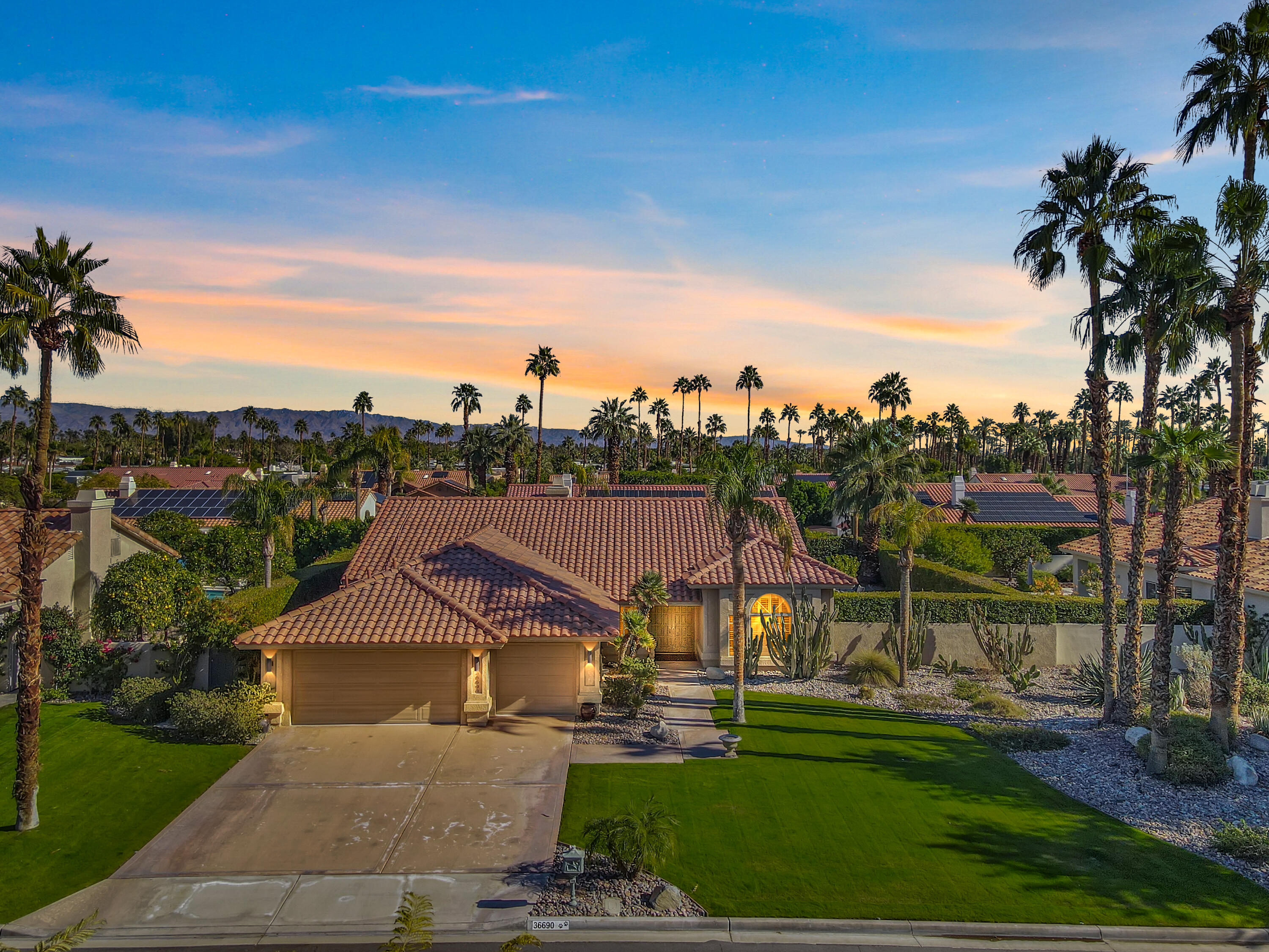 36690 Palm Court Rancho Mirage, CA 92270 - Photo 52 of 54 a view of a town with palm trees