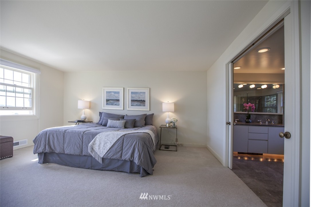 294 Briar Road Bellingham, WA 98225 - Photo 20 of 25 a bedroom with a bed and a view of living room