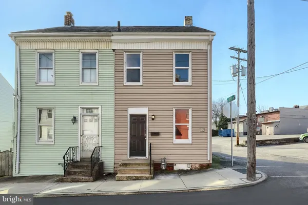 a front view of a house
