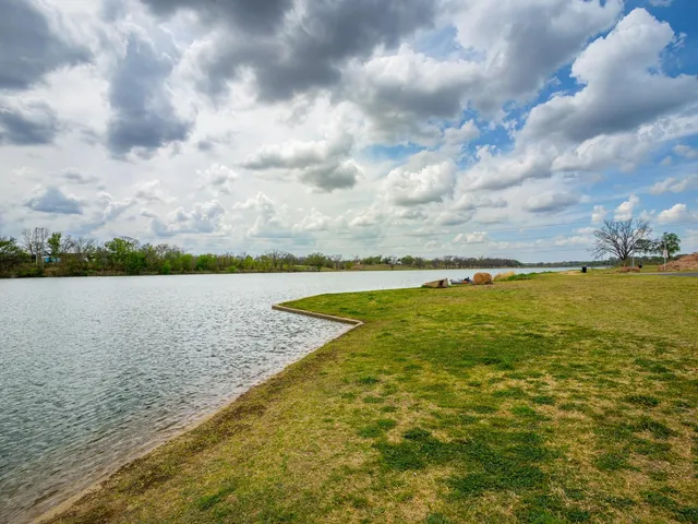 a view of an ocean with beach
