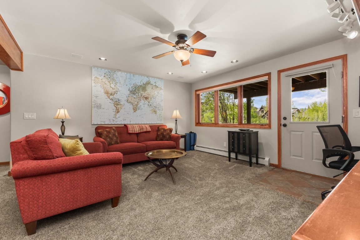 1215 Ridge View Drive Steamboat Springs, CO 80487 - Photo 15 of 30 Lower Level Family Room