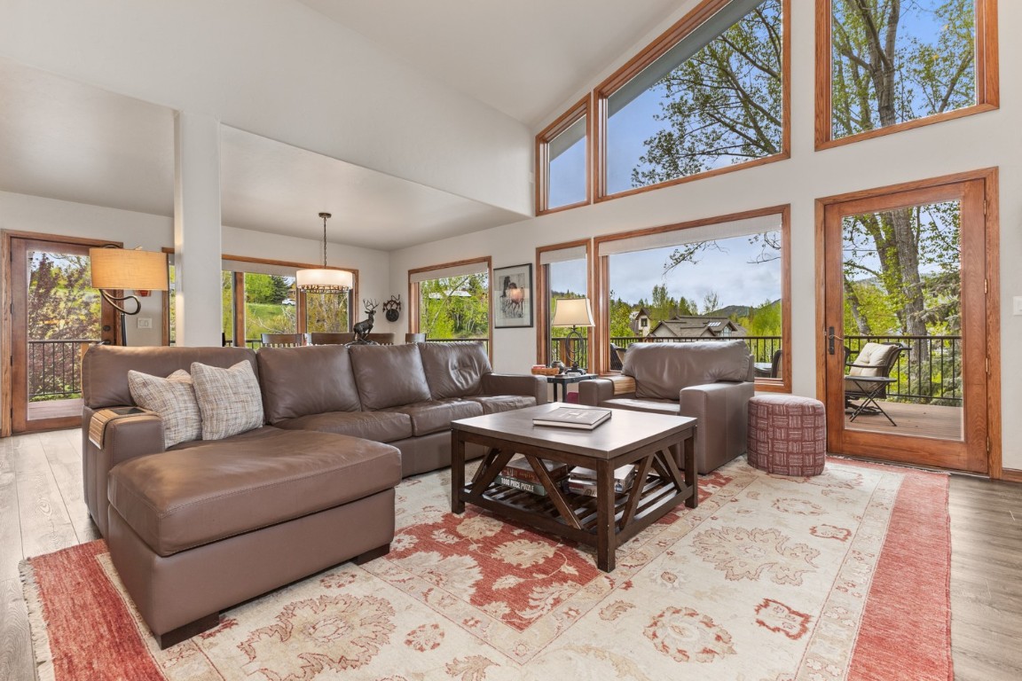 1215 Ridge View Drive Steamboat Springs, CO 80487 - Photo 5 of 30 Living Room with automated UV shade/window coverings