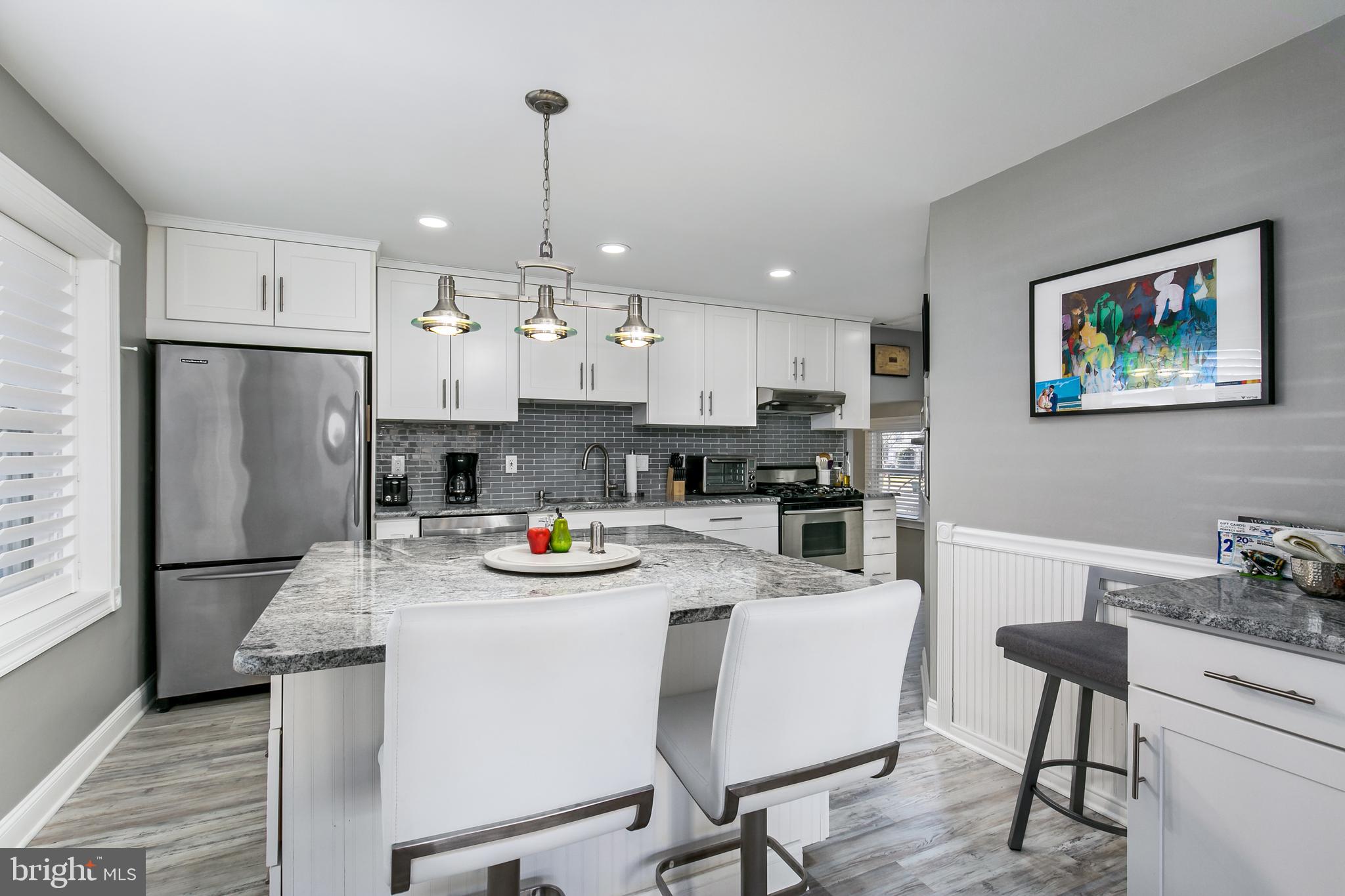 1201 Fulwood Road Cherry Hill, NJ 08034 - Photo 2 of 24 kitchen - upgraded fixtures & plantation shutters