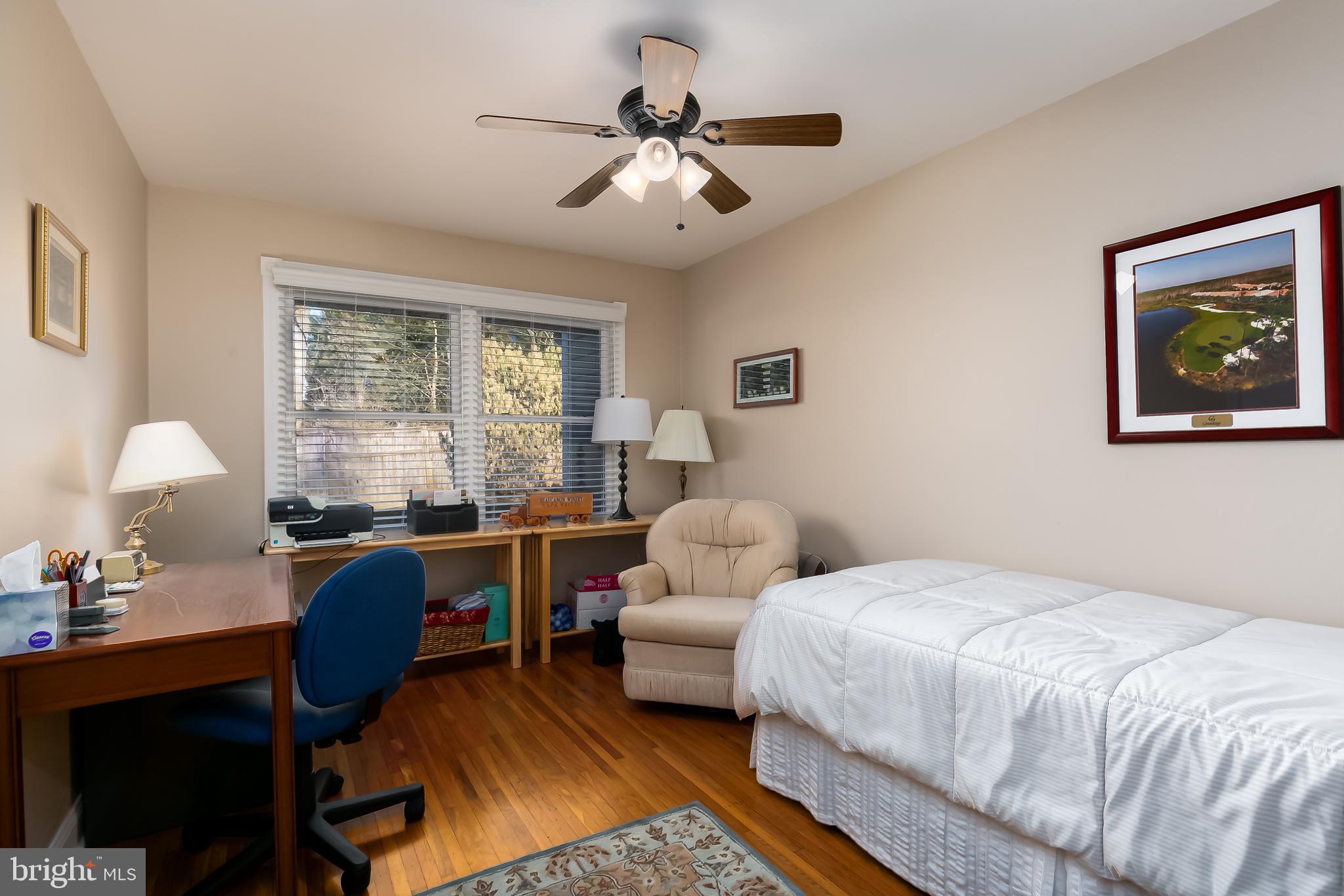1201 Fulwood Road Cherry Hill, NJ 08034 - Photo 12 of 24 bedroom with ceiling fan currently used as office
