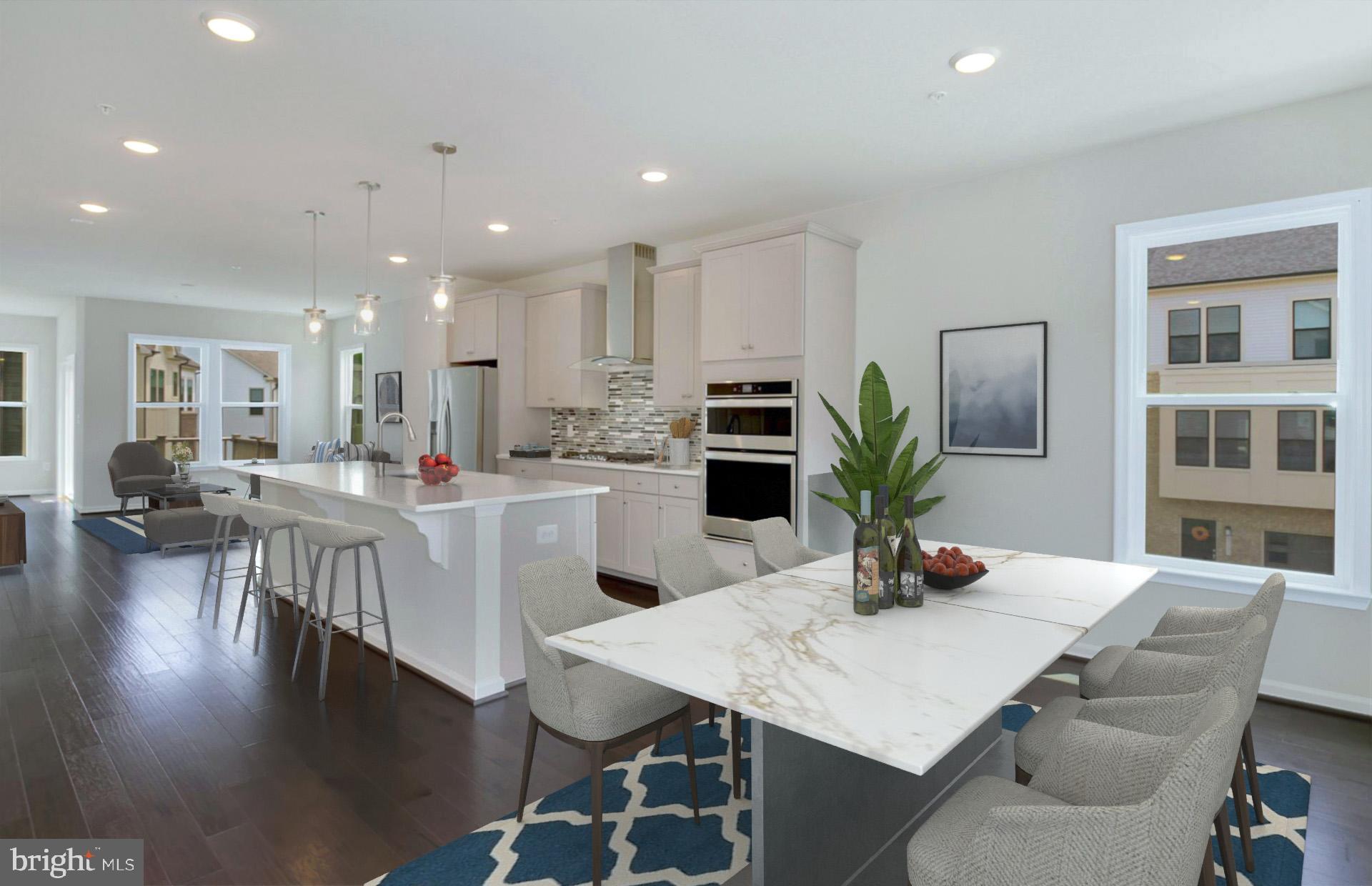 3446 Watershed Boulevard Laurel, MD 20724 - Photo 5 of 28 Café open to Kitchen and Gathering Area