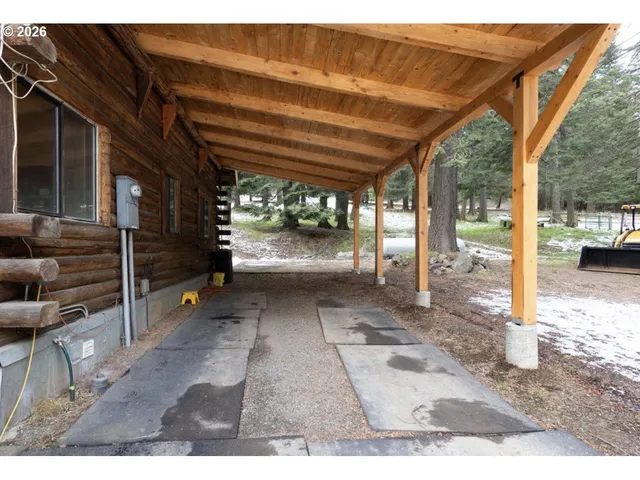 a view of a storage room