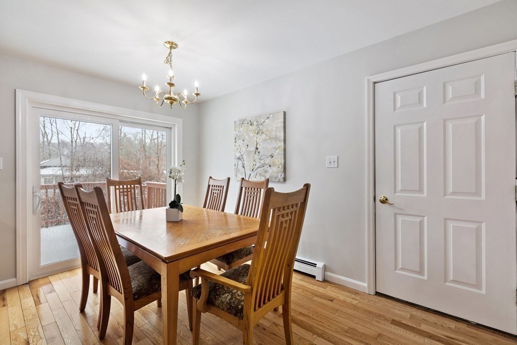 22 Oak Road Littleton, MA 01460 - Photo 5 of 42 a view of a dining room with furniture window and wooden floor