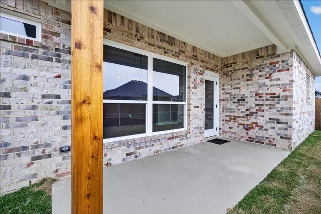 a view of front door of house