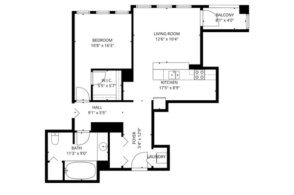 $2,350 | 1400 South Michigan Avenue, Unit 603, Chicago, IL 60605