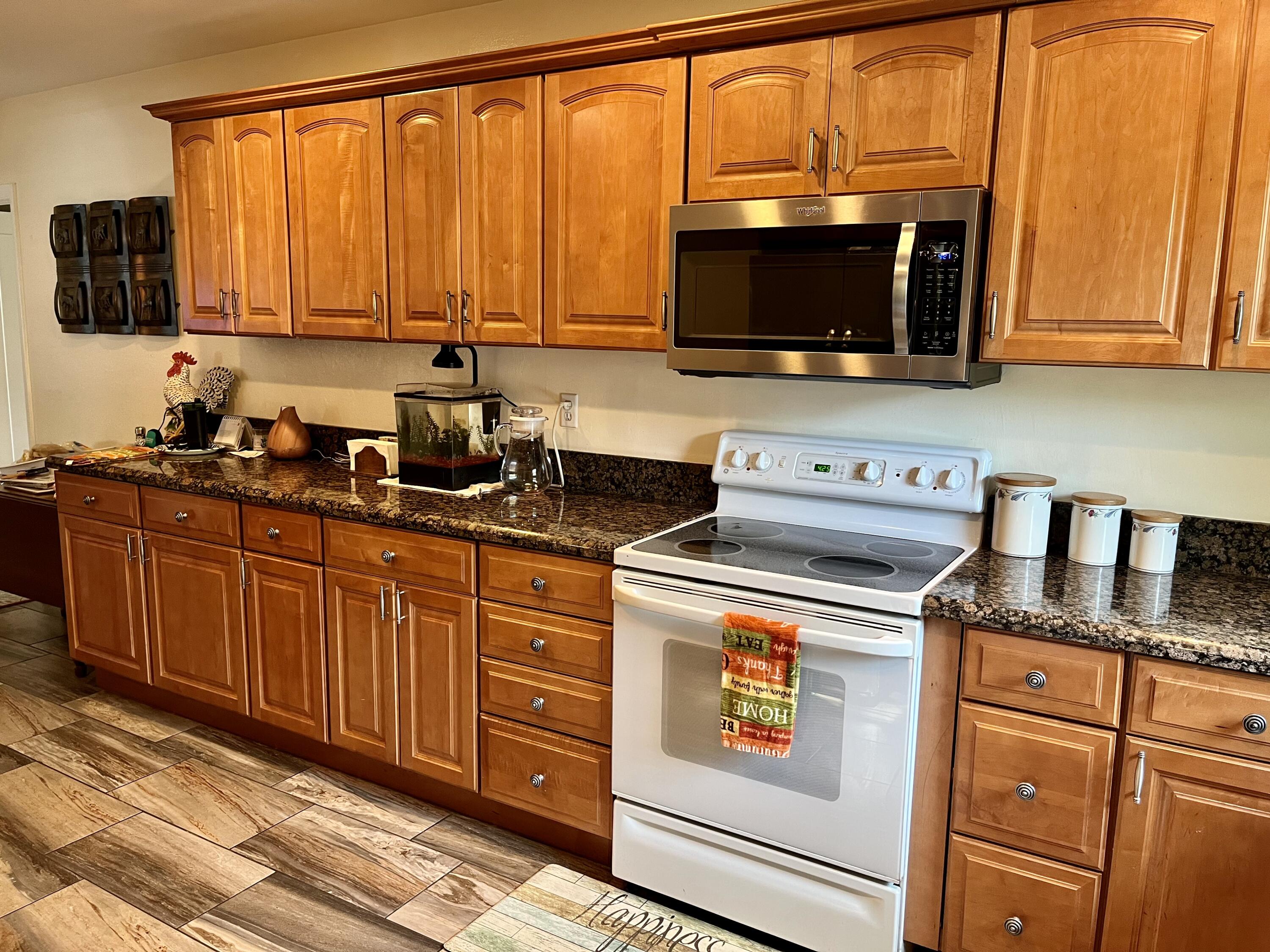 2016 Bonnie Street Boca Raton, FL 33486 - Photo 13 of 28 a kitchen with stainless steel appliances granite countertop a stove microwave and cabinets