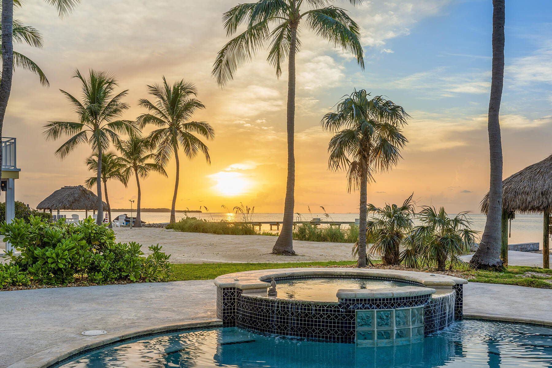 36 Sunset Road Key Largo, FL 33037 - Photo 4 of 25 a view of swimming pool with outdoor seating and plants