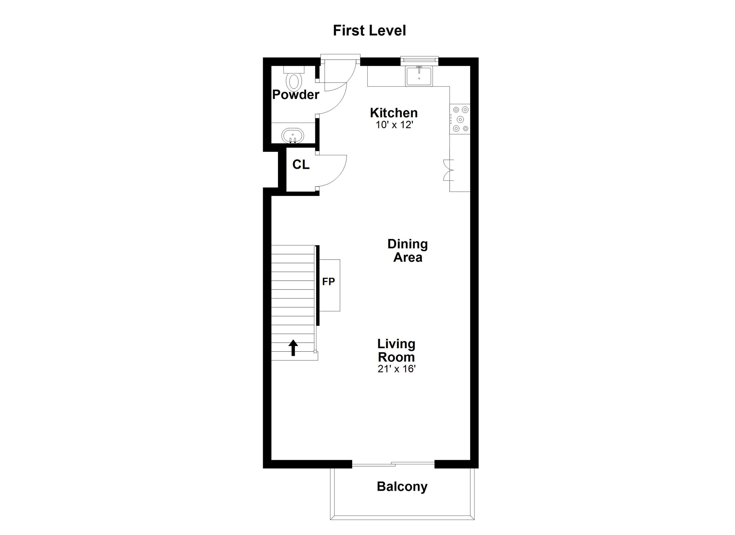376 Knapps Highway, Unit 376 Fairfield, CT 06825 - Photo 21 of 22 a picture of a floor plan
