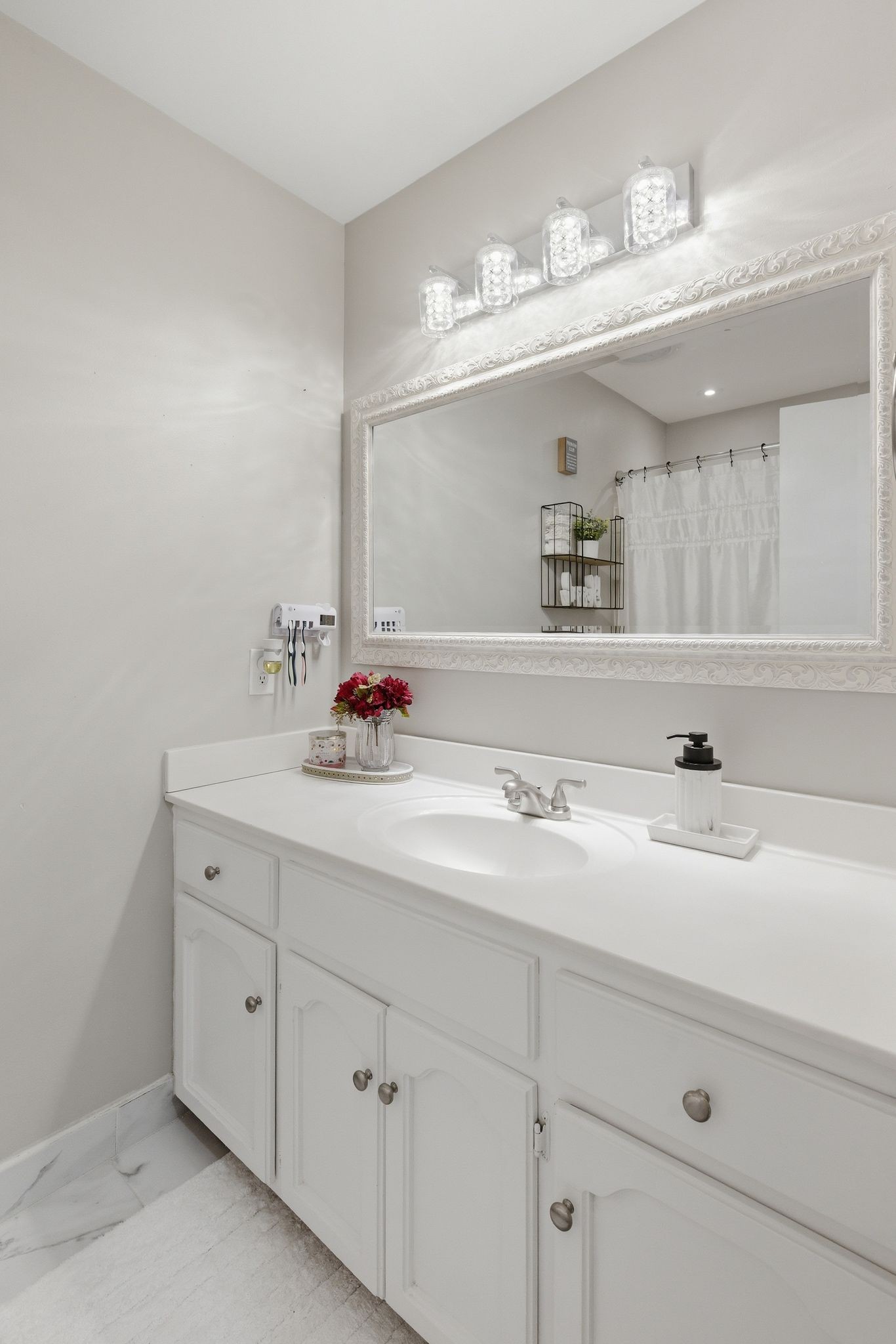 1140 Campbell Road Goodlettsville, TN 37072 - Photo 18 of 33 a bathroom with a sink vanity and mirror