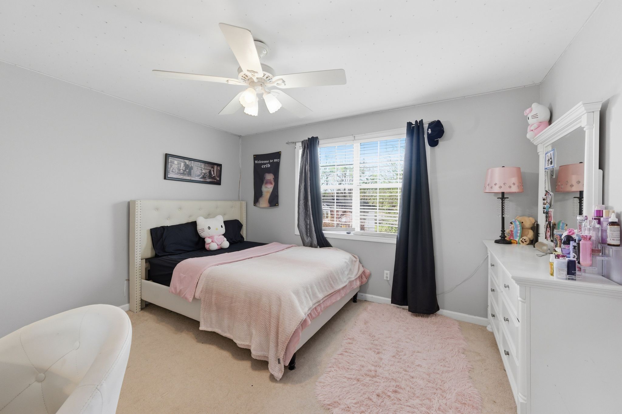 1140 Campbell Road Goodlettsville, TN 37072 - Photo 22 of 33 a bedroom with a bed and a chandelier