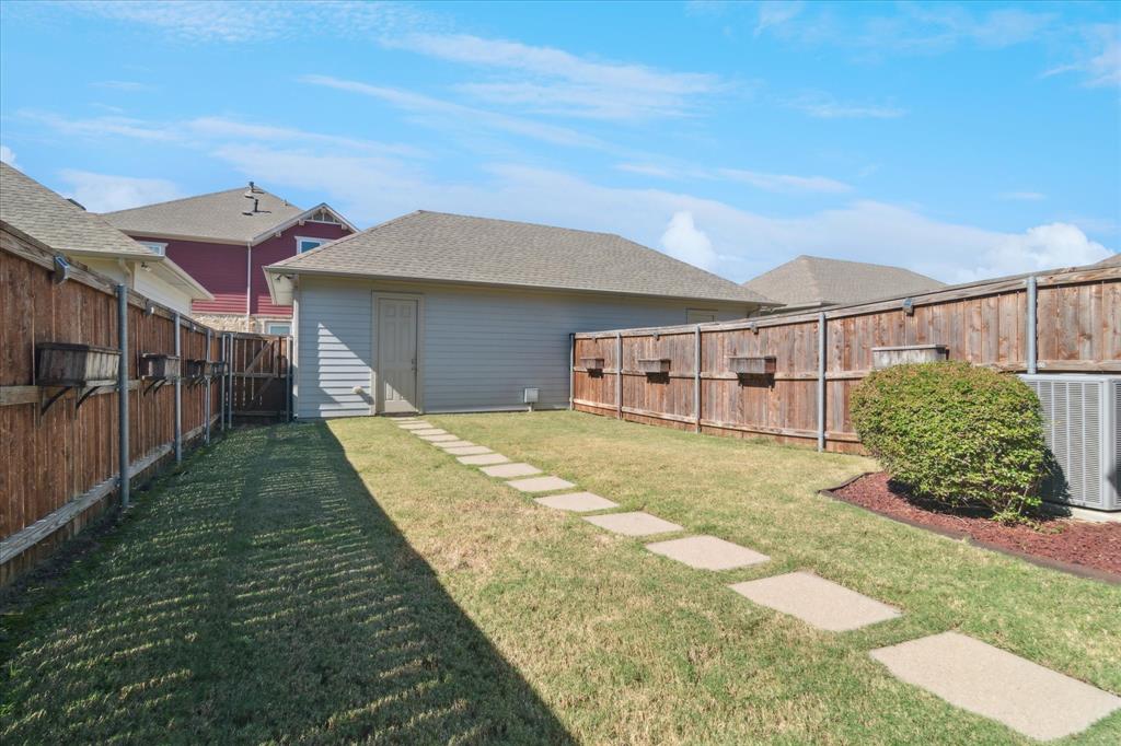 7919 Canal Street Frisco, TX 75034 - Photo 29 of 36 a view of a house with a backyard