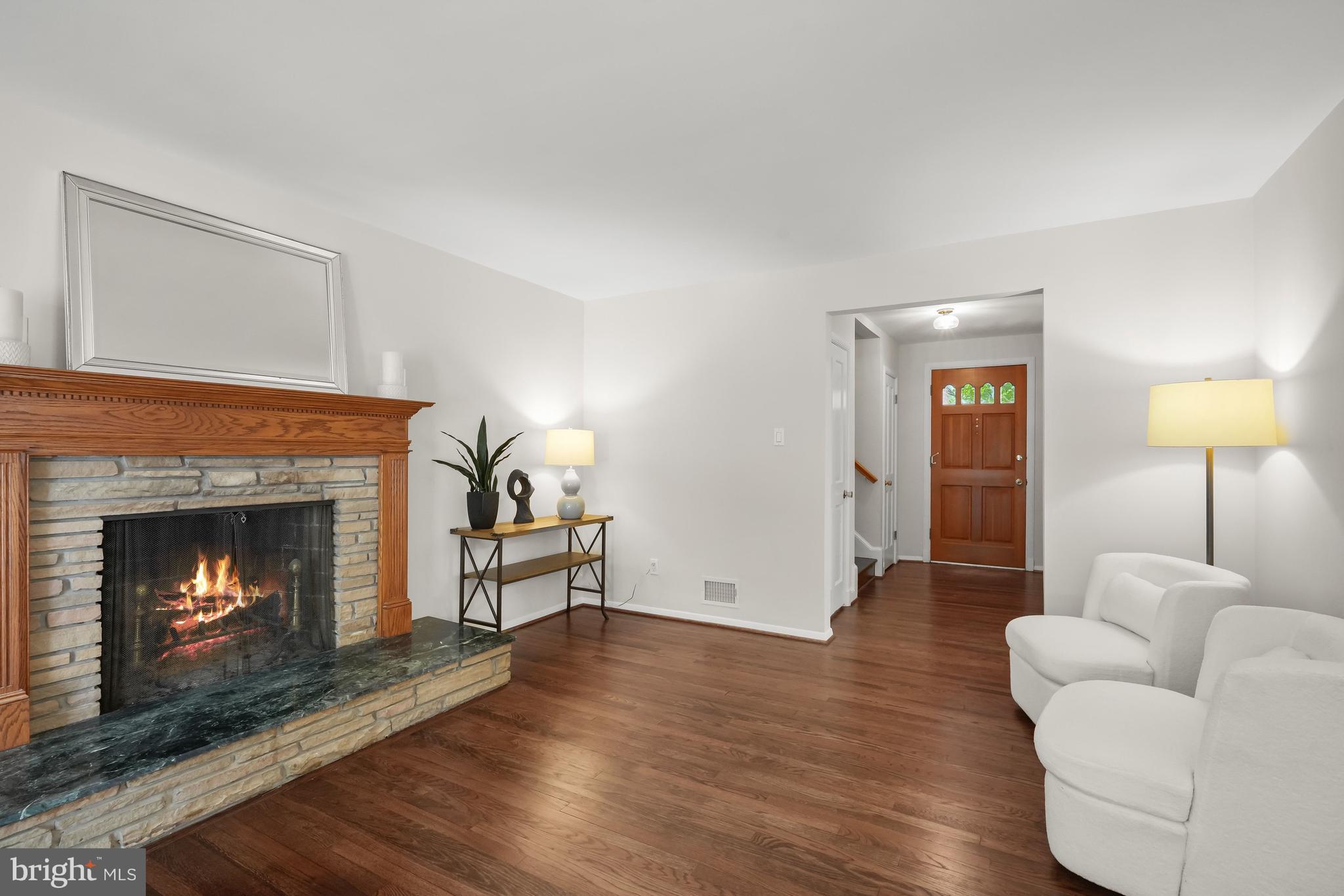 9210 Bardon Road Bethesda, MD 20814 - Photo 5 of 28 Living Room Fireplace