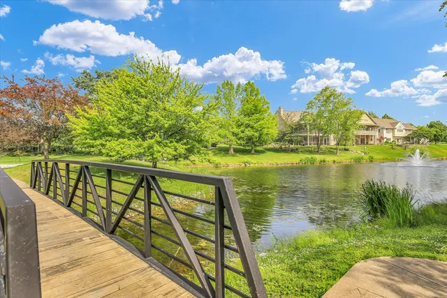 a view of lake from a balcony