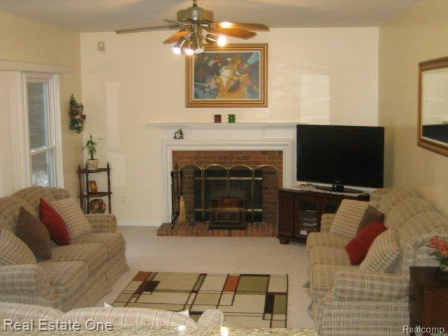 552 Whitney Drive Rochester, MI 48307 - Photo 6 of 22 Family Room with FP